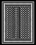 Monochromatic Intricate Lattice Border Rug