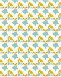 Retro Abstract Shape Mosaic Rug