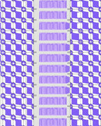 Purple Geometric Diamond Lattice Stripe Rug