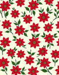 Red Floral Garden Composition Rug