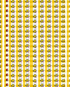 Bright Yellow Starburst Stripe Wonder Rug