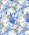 Blue Camo Abstract Flow Rug