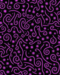 Whimsical Pink Swirl Starburst Rug