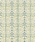 Verdant Ivory Art Nouveau Floral Rug