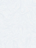 Pale Blue Swirling Contour Lines Rug