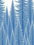 Blue White Forest Canopy Rug