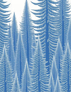 Blue White Forest Canopy Rug