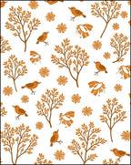 Autumn Birds and Trees Scene Rug