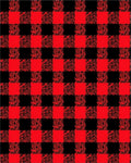 Red Black Buffalo Plaid Checkered Rug