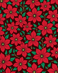 Bold Red Floral Scatter Garden Rug