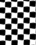 Classic Monochrome Checkerboard Squares Rug