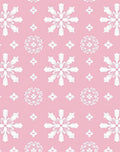 Pink Snowflake Mandala Repeat Rug