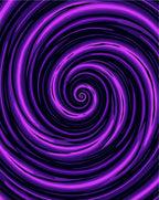 Vibrant Purple Swirl Vortex Rug