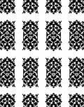 Black White Tribal Medallion Rug