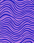 Violet Blue Wavy Stripes Rug