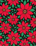 Bold Red Floral Garden Rug