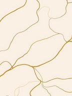 Golden Vein Abstract Organic Rug