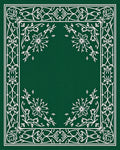 Forest Green Ornate Floral Scroll Rug