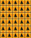 Black Forest Trees Plaid Arrangement Rug
