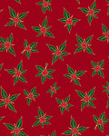 Crimson Red Floral Starburst Rug