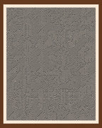 Modern Black White Maze Inlay Rug