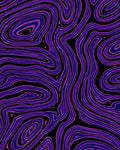 Vibrant Purple Swirl Topography Rug
