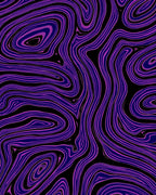 Vibrant Purple Swirl Topography Rug