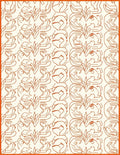 Terracotta Abstract Line Figure Garden Rug