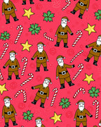 Festive Santa Candy Cane Starburst Collection Rug