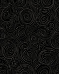 Black Swirling Galaxy Swirl Rug