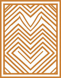 Amber Zigzag Geometric Maze Rug