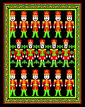 Red Green Soldier Bordered Rug