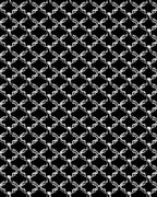 Monochromatic Quatrefoil Arch Lattice Rug