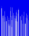White Vertical Lines Abstract Blue Background Rug