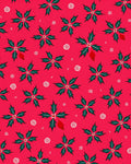 Christmas Holly Starburst Red Rug