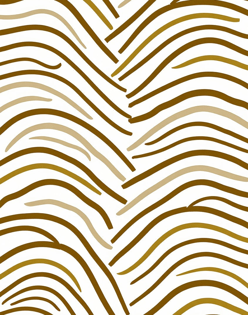Earthy Curves Intersecting Waves Rug