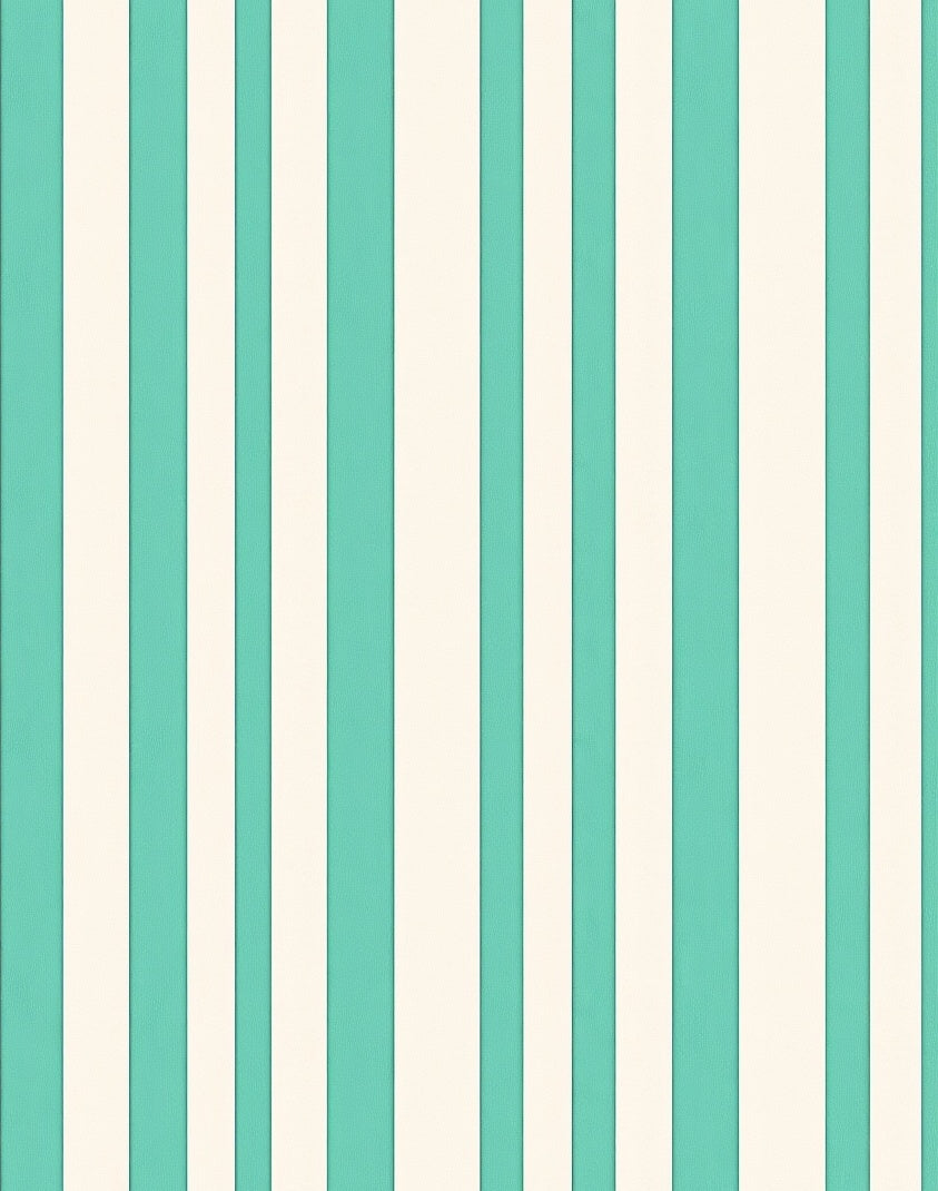 Coastal Mint and Cream Stripe Rug