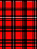 Classic Red Black Plaid Checkered Rug