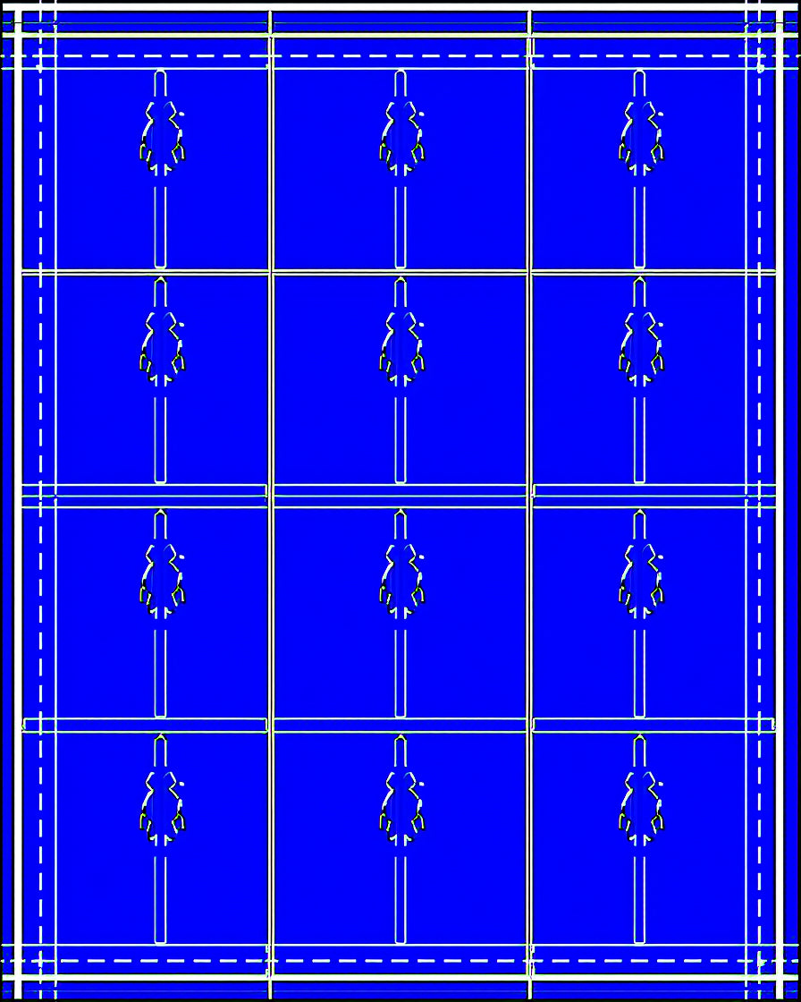 Deep Blue Vertical Stripe Geometric Rug