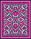Vibrant Hot Pink Celtic Knot Rug