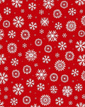 Elegant White Snowflakes Red Background Rug