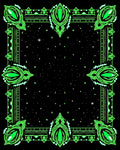 Emerald Eye Border Night Sky Rug
