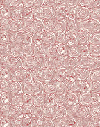 Crimson Abstract Swirl Collage Rug