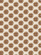 Sepia Brown Daisy Floral Repeat Rug