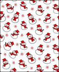 Whimsical Snowman Red Scarf Charm Rug