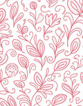Coral Vine Swirl Botanical Rapport Rug