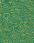 Emerald Swirl Triangles Abstract Texture Rug
