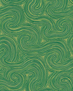 Emerald Swirl Triangles Abstract Texture Rug