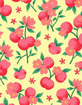 Pink Cherry Blossom Folk Art Rug