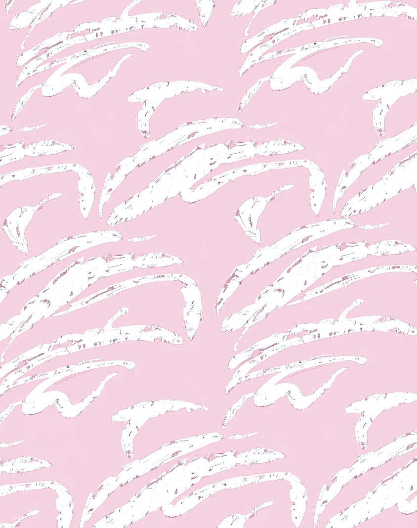 Pale Pink Brushstroke Abstract Rug